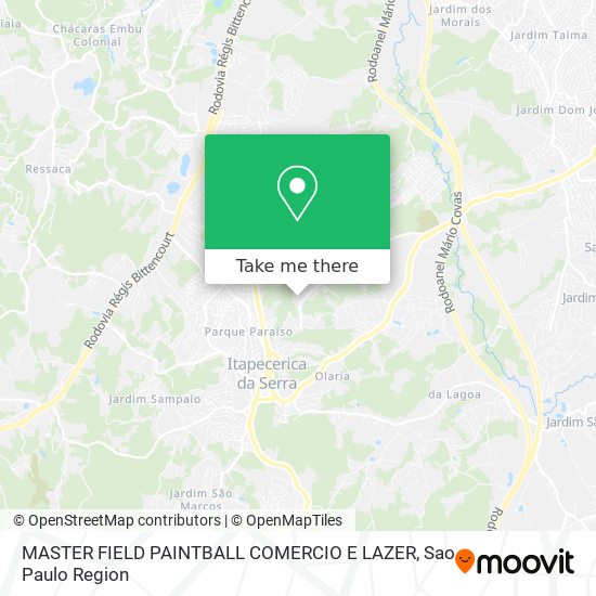 MASTER FIELD PAINTBALL COMERCIO E LAZER map