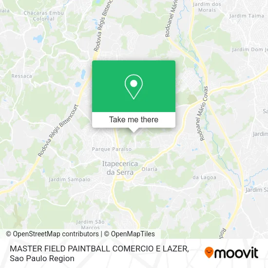 MASTER FIELD PAINTBALL COMERCIO E LAZER map