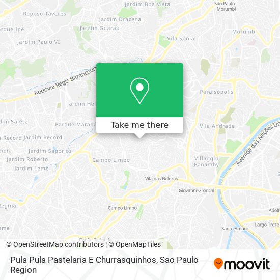 Pula Pula Pastelaria E Churrasquinhos map