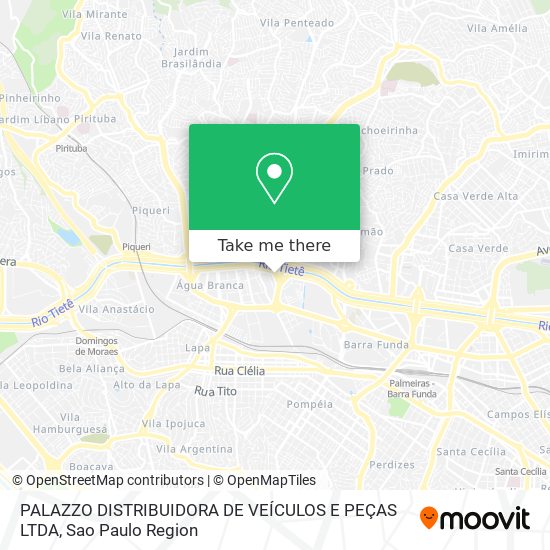 PALAZZO DISTRIBUIDORA DE VEÍCULOS E PEÇAS LTDA map