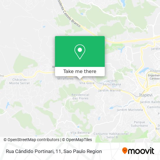 Rua Cândido Portinari, 11 map