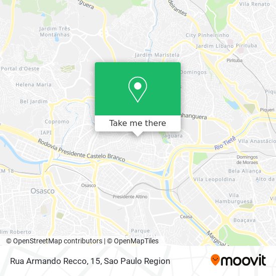 Rua Armando Recco, 15 map