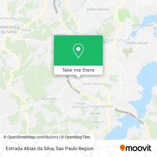 Estrada Abias da Silva map