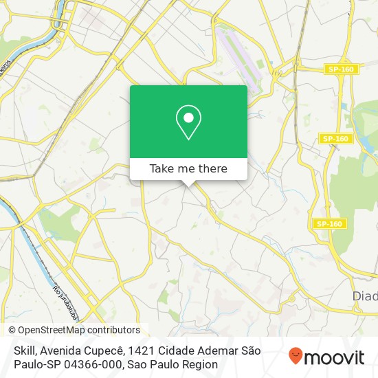 Mapa Skill, Avenida Cupecê, 1421 Cidade Ademar São Paulo-SP 04366-000