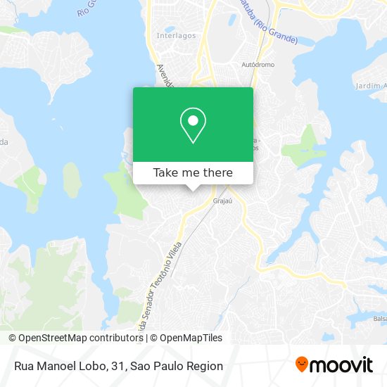Mapa Rua Manoel Lobo, 31