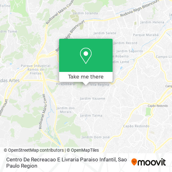 Mapa Centro De Recreacao E Livraria Paraiso Infantil