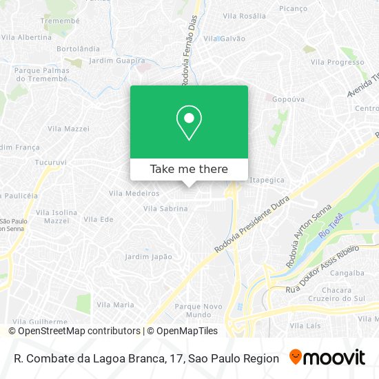R. Combate da Lagoa Branca, 17 map
