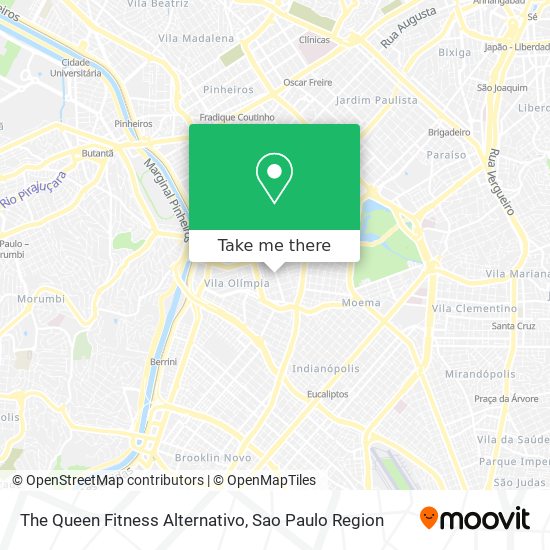 Mapa The Queen Fitness Alternativo