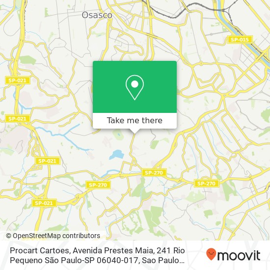 Procart Cartoes, Avenida Prestes Maia, 241 Rio Pequeno São Paulo-SP 06040-017 map