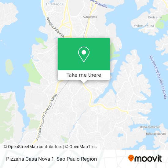Mapa Pizzaria Casa Nova 1