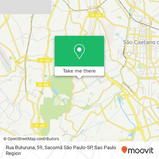 Mapa Rua Buturuna, 59, Sacomã São Paulo-SP