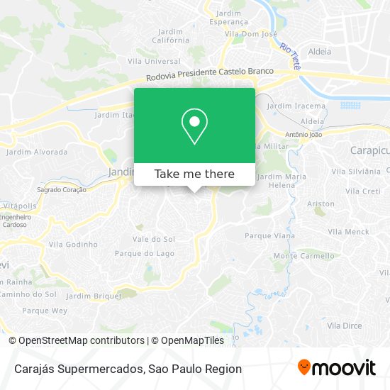 Carajás Supermercados map