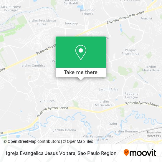 Igreja Evangelica Jesus Voltara map