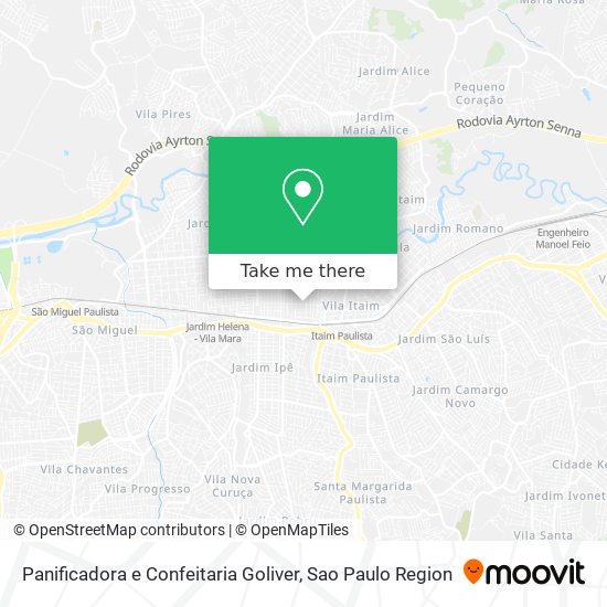 Panificadora e Confeitaria Goliver map