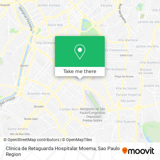 Clínica de Retaguarda Hospitalar Moema map