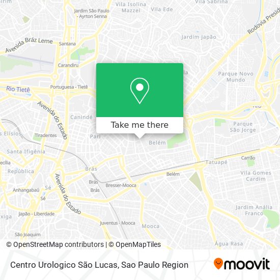 Centro Urologico São Lucas map