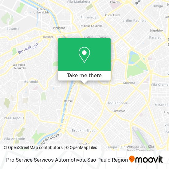 Mapa Pro Service Servicos Automotivos