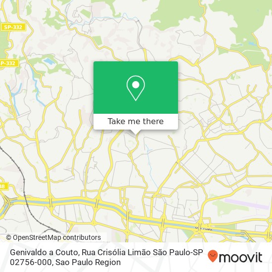 Genivaldo a Couto, Rua Crisólia Limão São Paulo-SP 02756-000 map