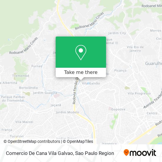 Comercio De Cana Vila Galvao map