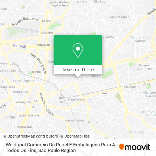 Mapa Waldopel Comercio De Papel E Embalagens Para A Todos Os Fins