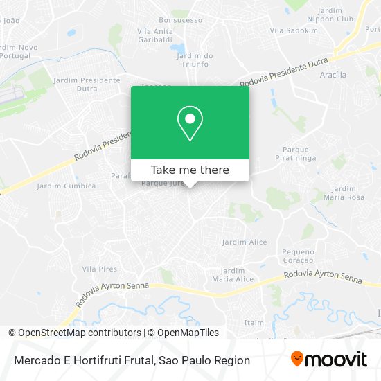 Mercado E Hortifruti Frutal map
