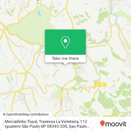 Mercadinho Topal, Travessa La Violeteira, 112 Iguatemi São Paulo-SP 08343-200 map