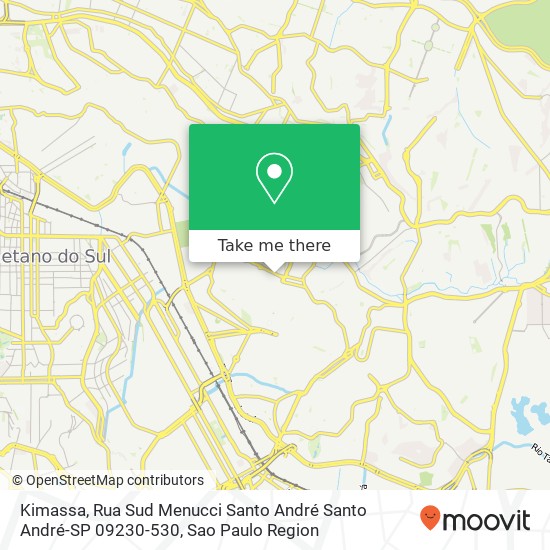 Mapa Kimassa, Rua Sud Menucci Santo André Santo André-SP 09230-530