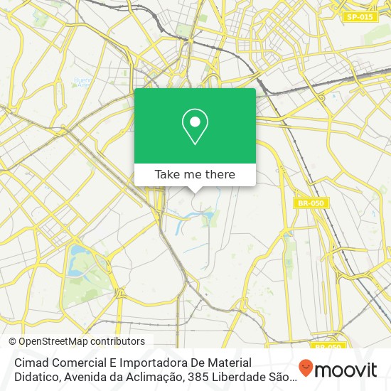 Cimad Comercial E Importadora De Material Didatico, Avenida da Aclimação, 385 Liberdade São Paulo-SP 01531-001 map