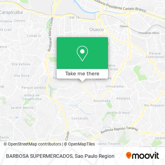 BARBOSA SUPERMERCADOS map