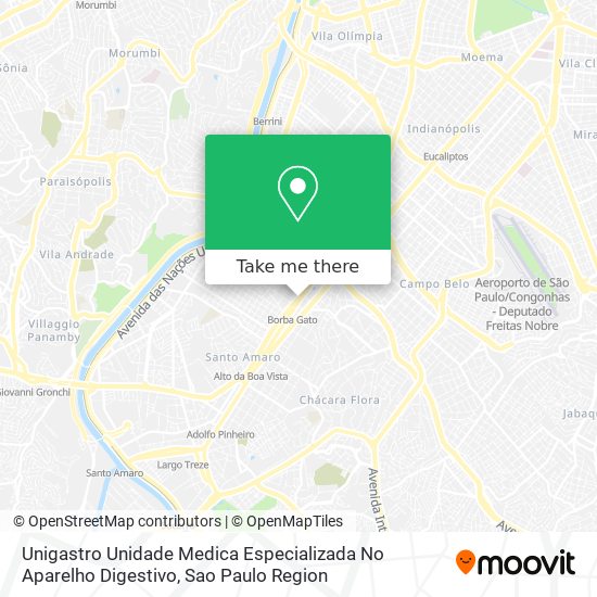 Mapa Unigastro Unidade Medica Especializada No Aparelho Digestivo