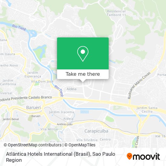 Atlântica Hotels International (Brasil) map