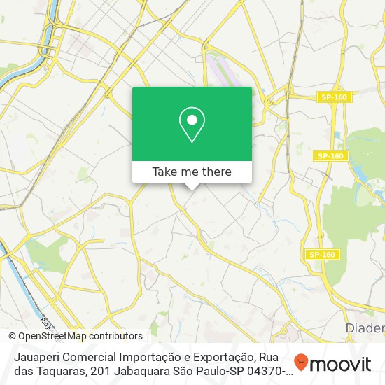 Jauaperi Comercial Importação e Exportação, Rua das Taquaras, 201 Jabaquara São Paulo-SP 04370-060 map