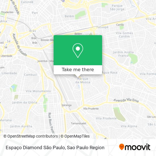 Espaço Diamond São Paulo map