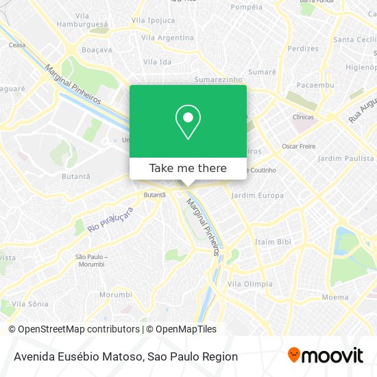 Mapa Avenida Eusébio Matoso