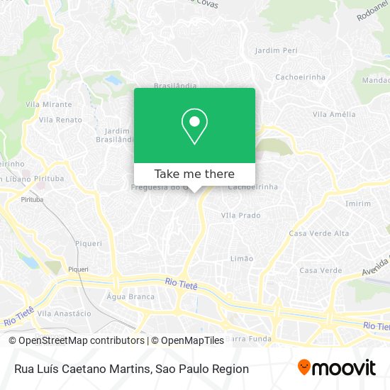 Mapa Rua Luís Caetano Martins