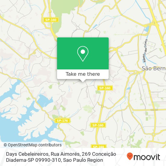 Days Cebeleireiros, Rua Aimorés, 269 Conceição Diadema-SP 09990-310 map