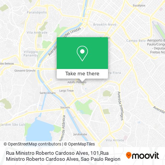 Rua Ministro Roberto Cardoso Alves, 101,Rua Ministro Roberto Cardoso Alves map