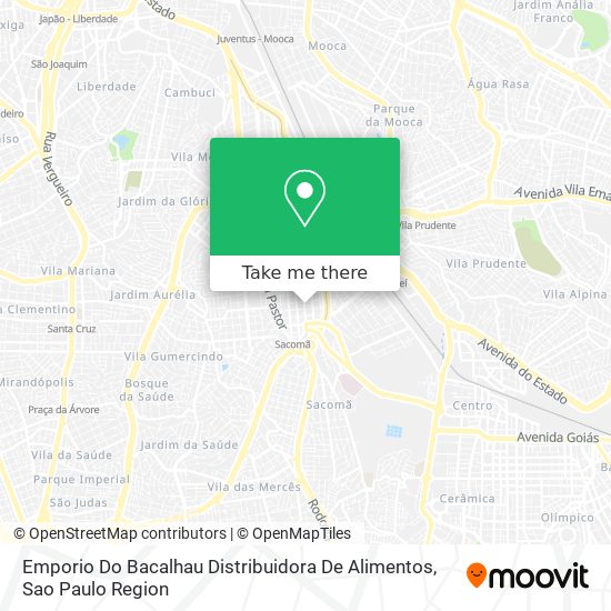 Emporio Do Bacalhau Distribuidora De Alimentos map