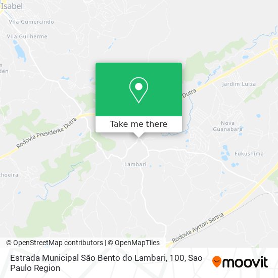 Estrada Municipal São Bento do Lambari, 100 map