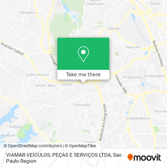 VIAMAR VEÍCULOS, PEÇAS E SERVIÇOS LTDA map