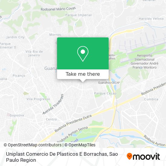 Uniplast Comercio De Plasticos E Borrachas map