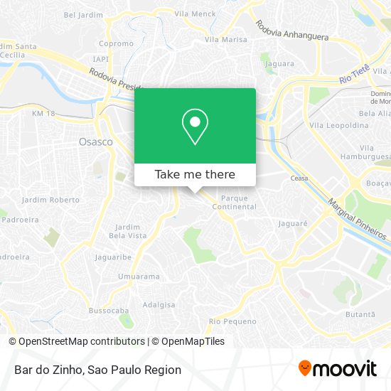 Bar do Zinho map
