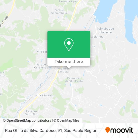 Rua Otília da Silva Cardoso, 91 map