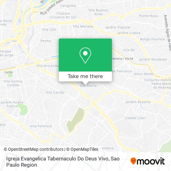 Igreja Evangelica Tabernaculo Do Deus Vivo map