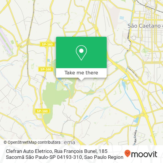 Clefran Auto Eletrico, Rua François Bunel, 185 Sacomã São Paulo-SP 04193-310 map