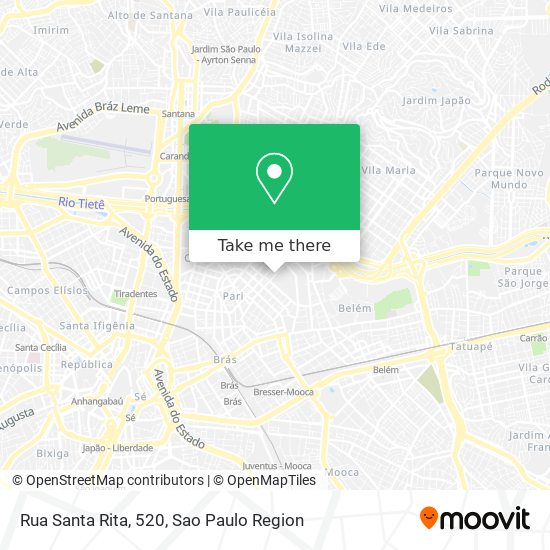 Rua Santa Rita, 520 map