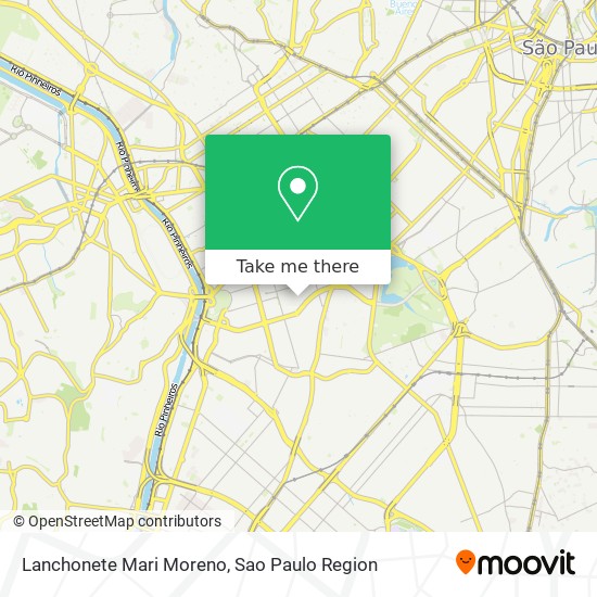 Mapa Lanchonete Mari Moreno