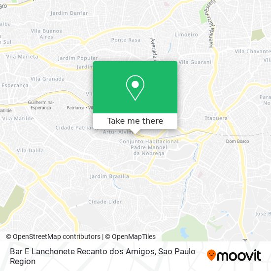 Bar E Lanchonete Recanto dos Amigos map