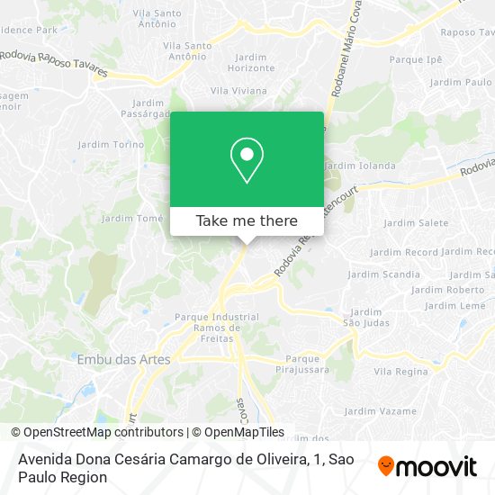 Avenida Dona Cesária Camargo de Oliveira, 1 map