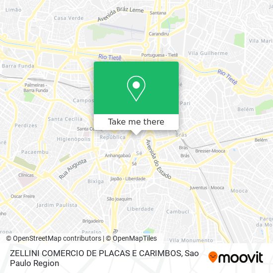 ZELLINI COMERCIO DE PLACAS E CARIMBOS map